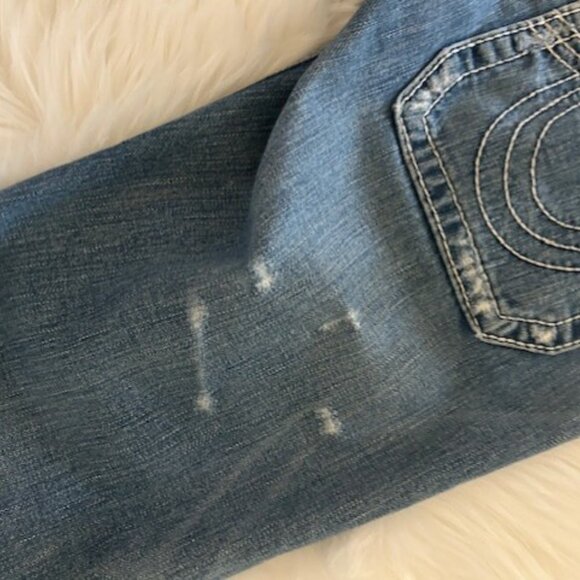 True Religion Sammy Crop Capris Medium Blue 31 - Picture 4 of 7